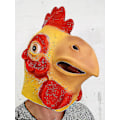 Miniatyrbild 1 av 3: Rolig Tuppmask i Latex för Fester och Halloween - Djurdräkt