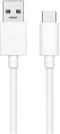 Officiell Oppo DL129 VOOC USB Typ C till USB Typ A Datakabel - Vit (Bulkförpackad) White