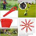 Miniatyrbillede 5 af 5: 100 stk. Græsslåmaskineblade Plastik Trimningsblade Græs Trimmerblad Udskiftning Til Frt18a Frt18a1 Art 46155 Frt20a1 Tilbehør Have Baghave Agri