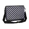 Miniatyrbild 1 av 3: Herr axelväska PU läder rutig crossbody herr crossbody väskor affärs handväskor