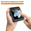 Miniatyrbilde 3 av 5: Z Flip 5 Ring Case, slank hengselbeskyttelse støtsikker deksel for Samsung Galaxy Z Flip 5 med håndstropp og ring Black