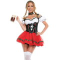 Pikkukuva 2 / 5: Olutneito-asu naisille Oktoberfestin dirndl-mekko aikuisille Halloween-juhla-asu XXL