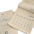 Miniatyrbild 4 av 5: Modern väggkalender i tyg 2024 - Praktisk mötesorganisatör för kontor och klassrum - Månadskalender med högkvalitativt material