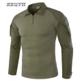 Miniatyrbillede 1 af 3: Jwl Mænd Combat Træning Langærmet Taktisk T-shirts Hær Camping Åndbar T-shirts Militær Taktisk Uniform Toppe T-shirts