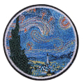 Miniatyrbild 3 av 5: The Star Night Painting Embroidery Iron On Patches Diy Clothes Applique Stickers_x005f_x000d_ One Size