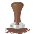 58 mm Tamper, Kaffetamper, 58 mm Espressotamper, Rustfritt stål og trehåndtak