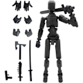 Miniatyrbillede 1 af 3: T13 Actionfigur, Titan 13 Actionfigur, Robot Actionfigur, 3D-printet Action