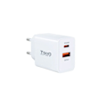 Miniatyrbild 1 av 3: Tooq USB-C Qc 3.0 20W + Usb-A Qc 3.0 18W laddare
