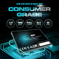 Miniatyrbild 3 av 6: Intern SSD - Silicon Power - Ace A55 2To - SATA III 2.5" 3D NAND