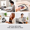 Miniatyrbild 2 av 3: Tangentbord och folioetui - LOGITECH - Combo Touch - Bakgrundsbelysning - Trackpad - Smart Connector