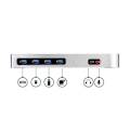 Miniatyrbild 5 av 6: Anslutningsstation - STARTECH.COM - Dubbel 4K-skärm - USB-C - HDMI - DisplayPort
