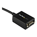 Miniatyrbild 1 av 3: Videoadapter - StarTech - MDP2VGA2 - DisplayPort till VGA - Upplösning 1920x1200 - Svart