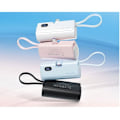 Miniatyrbild 3 av 3: Vention Strömförsörjning med LED-skärm 4800mAh (USB-C Lightning USB-C) 22,5W Rosa Fällbar Typ USB-C