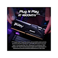 Miniatyrbild 6 av 6: DDR5-minne - KINGSTON FURY - Beast RGB - 16Go - 6000MT/s - CL30 - ECC på chip
