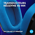 Miniatyrbild 5 av 6: Spelheadset - Trådlöst - LOGITECH G - G535 LIGHTSPEED - PC & PS5 - Svart/Blå