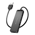 Miniatyrbild 1 av 2: Vention Hub - CHMBB - 4-portars USB 2.0 Hub med 0,15 m strömadapter, svart.