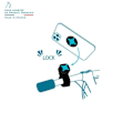 Miniatyrbild 3 av 4: Stöd för Smartphone - MOBILIS - Universell - Cykelstyre - Antivibrations - SecureLock Svart blå