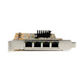 Miniatyrbild 3 av 4: STARTECH 4-portars Gigabit Ethernet PCI Express nätverkskort med Realtek RTL8111G Chipset - PCIe GbE NIC Adapter