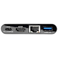 Miniatyrbild 4 av 4: Tripp Lite U444-06N-H4GUBC USB-C (Typ-C) till HDMI-adapter med USB-A Hub, Gigabit Ethernet, USB 3.1 Gen 1, Thunderbo-kompatibel