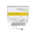 Miniatyrbild 1 av 5: STARTECH Bärbar USB 3.0 Hub - 3 portar med integrerad kabel - USB 3.0 Hub plus Gigabit Ethernet - Aluminium