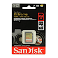 Miniatyrbild 2 av 3: SANDISK Extreme 256GB SDXC 180MB/S 90MB/S UHS-I Class 10 U3 V30 SDXC-minneskort