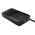 Miniatyrbild 4 av 6: Batteri 20 000 mAh, 20 W, inbyggd C-typ kabel - Baseus Bipow 2 (P10077101113113-01) - Svart
