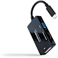 Miniatyrbild 1 av 2: Nanokabel 10.16.4301-ALL - USB-C till HDMI/DVI/VGA-omvandlare, 20 cm, svart
