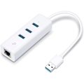 Miniatyrbild 1 av 4: TP-Link UE330 USB 3.0 Gigabit Ethernet-adapter & USB 3.0 HUB med 3 USB-portar