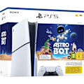 Miniatyrbild 1 av 6: Paket PS5 Standard: Konsol PlayStation 5 (Slim-modell) + Astro Bot (Kod) vit svart