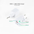 Miniatyrbild 2 av 2: TOOQ TQWC-QCPD20WT - USB-C/PD + USB-A/QC 20W VÄGGLADDARE Vit