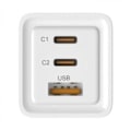 Miniatyrbild 2 av 3: 65W GaN 2 USB-C PD + 1 USB-A Laddare Svart Universalladdare för snabbladdning på kompatibla enheter. GaN-laddaren