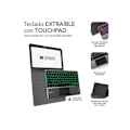 Miniatyrbild 3 av 5: SUBBLIM Bakgrundsbelyst tangentbordsfodral KEYTAB Pro BT TOUCHPAD iPad 10.9″ 10:e Gen.