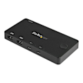 Miniatyrbild 1 av 3: KVM-switch - StarTech - SV211HDUC - 4K Ultra HD - 2 portar - USB Type-C