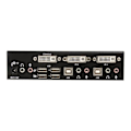 Miniatyrbild 3 av 3: STARTECH USB DVI KVM-switch - 2-portar - DVI-tangentbord Mus Monitor-switch med ljud och USB 2.0-hubb
