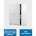Miniatyrbild 1 av 6: Lagringsserver (NAS) - QNAP - TS-233 - Quad-core ARM Cortex A55 med integrerad NPU