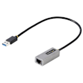Miniatyrbild 1 av 4: StarTech USB 3.0 till 10/100/1000 Gigabit Ethernet-adapter - RJ45 till USB-kabel - 30 cm USB RJ45-sladd
