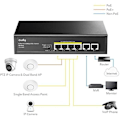 Miniatyrbild 2 av 3: PoE+-switch - CUDY - 6 portar - 10/100 Mbps - 60 W - CCTV-läge