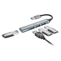 Miniatyrbild 3 av 5: USB-hub - NGS - IHUB4 MICRO - 4 portar - USB 3.2 Gen1 - Kompakt - Aluminium