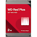 Miniatyrbild 1 av 3: Intern hårddisk - WESTERN DIGITAL - Red Plus - 2TB - 3,5" - Dedikerad NAS - 5400 RPM Class - SATA 6 GB/s (WD20EFPX)
