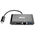 Miniatyrbild 2 av 4: Tripp Lite U444-06N-H4GUBC USB-C (Typ-C) till HDMI-adapter med USB-A Hub, Gigabit Ethernet, USB 3.1 Gen 1, Thunderbo-kompatibel