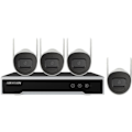 Miniatyrbild 2 av 2: HIKVISION Wi-Fi IP Kit 4 Fixed Bullet Kameror 2MP IR 30m + 1 NVR Wi-Fi 4 kanaler + 1 hårddisk 1 TB