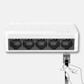 Miniatyrbild 4 av 4: TENDA S105 Ethernet-switch - 5 megabitportar 10/100 mbps RJ45 - Plug&Play