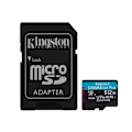 Miniatyrbild 3 av 3: Minneskort Micro SD - KINGSTON - Canvas Go Plus - 512 GB - Kompatibel med mikro SD-enheter - Svart