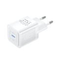 Miniatyrbild 2 av 6: Laddare för EU-kontakt, GaN, 20W, Typ-C, Smart Charging - Vention (FEPWW0-EU) - Vit