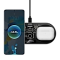 Miniatyrbild 3 av 6: Baseus Dual USB-C 20W trådlös laddare Svart