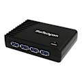 Miniatyrbild 2 av 3: 4 Port USB 3.0 Hub - USB Hub - Svart - 4 Port USB 3.0 Hub - SuperSpeed USB Hub - Svart - ST4300USB3EU