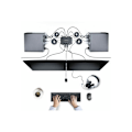 Miniatyrbild 1 av 3: KVM-switch - STARTECH - 2-Port Dual-Skärm - 4K vid 60Hz - Inbyggda kablar - 2 portar