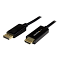 Miniatyrbild 1 av 4: STARTECH.COM 1m DisplayPort till HDMI Adapterkabel - M/M - 4K - Svart