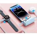 Miniatyrbild 2 av 3: Vention LED-skärm strömförsörjning 4800mAh (USB-C Lightning USB-C) 22,5W Svart Fällbar Lightning Ty