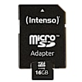 Miniatyrbild 2 av 3: Micro SDHC-kort INTENSO 16Go Klass 10 med Adapta